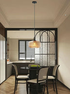 Riva Ribbed Glass Vintage Pendant Light