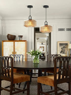 Riva Ribbed Glass Vintage Pendant Light