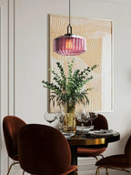 Riva Ribbed Glass Vintage Pendant Light