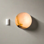 Savana Mini Orb Alabaster Wall Light
