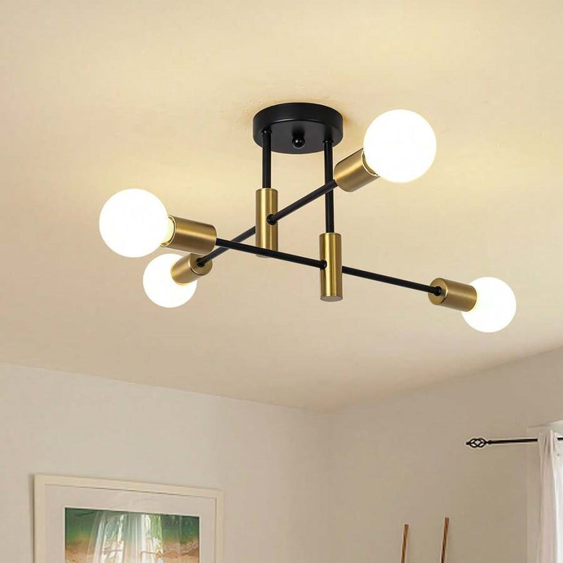 Tira Modern Nordic Black Multi-Light Ceiling Light