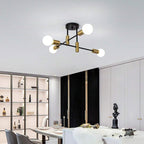 Tira Modern Nordic Black Multi-Light Ceiling Light