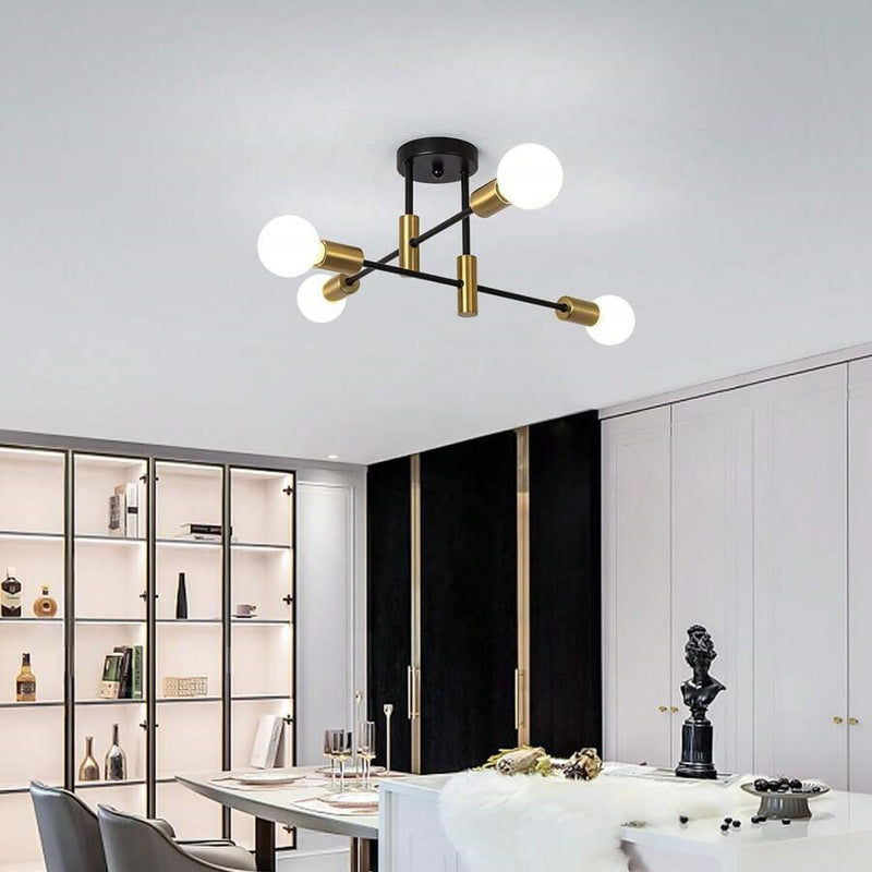 Tira Modern Nordic Black Multi-Light Ceiling Light