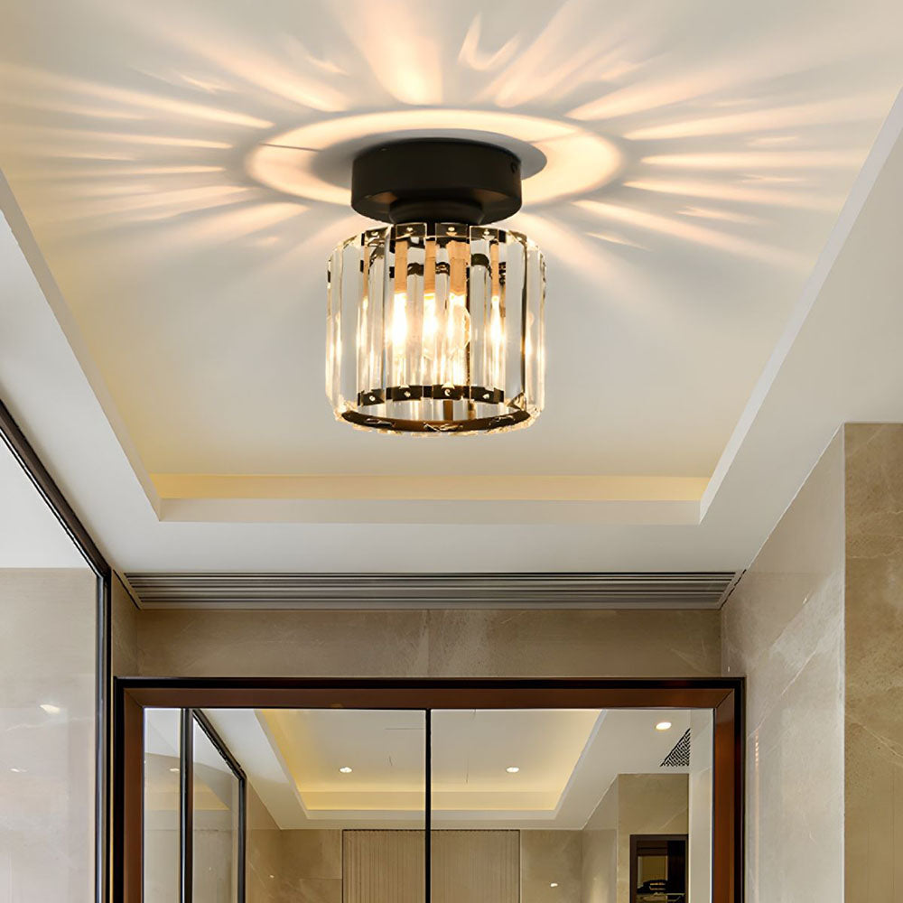 Lara Modern Crystal Flush Mount Ceiling Light