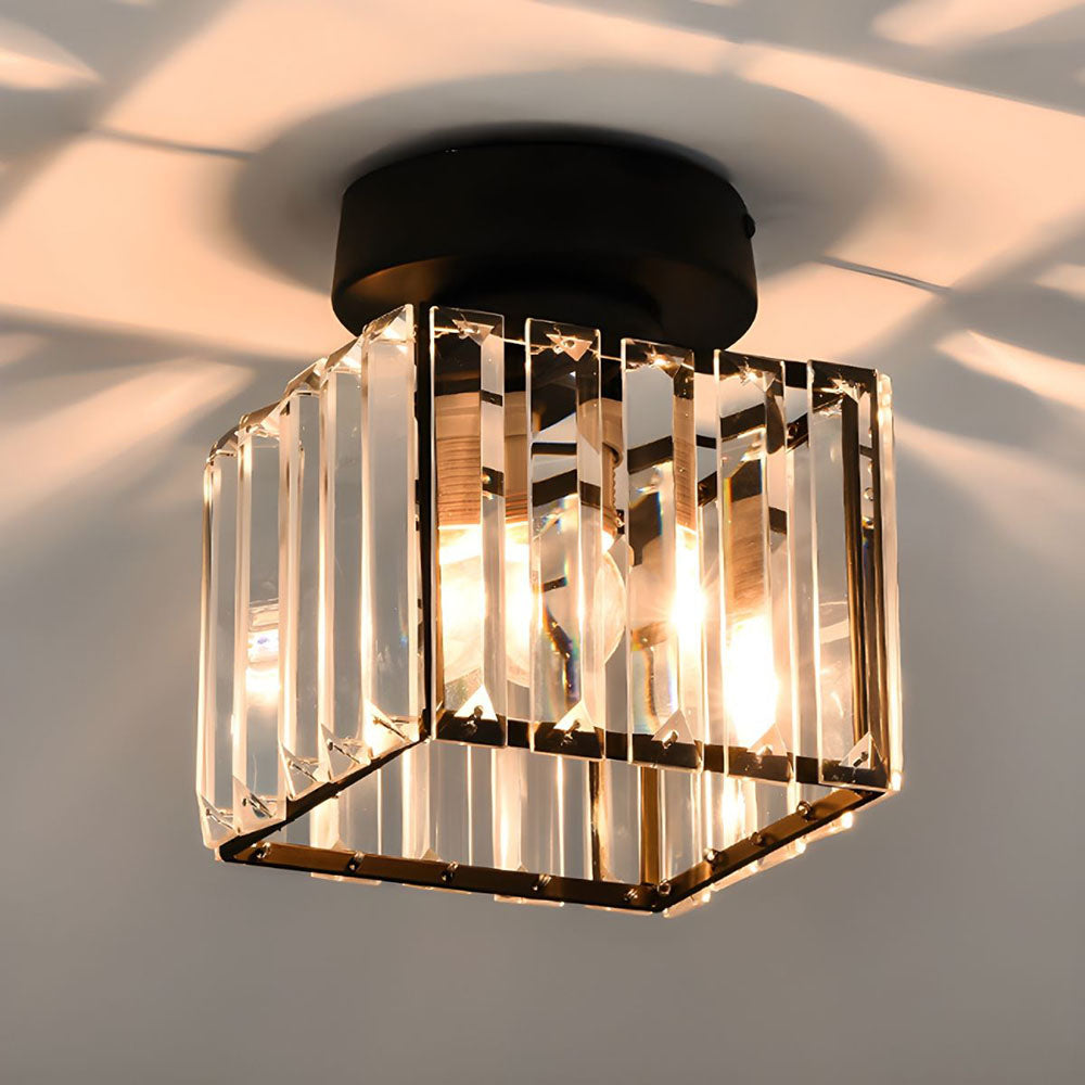 Lara Modern Crystal Flush Mount Ceiling Light