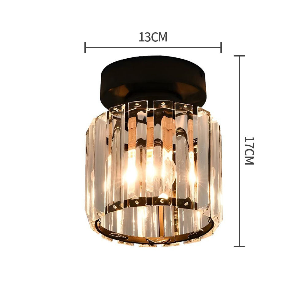 Lara Modern Crystal Flush Mount Ceiling Light