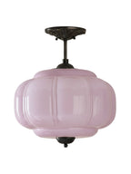 Ella Scallop Milk Glass Flush Mount Light