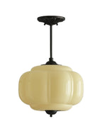 Ella Scallop Milk Glass Flush Mount Light