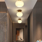 Odessa Solid Wood Semi-Flush Ceiling Light