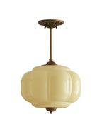Ella Scallop Milk Glass Flush Mount Light