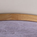 Sable Wood Flush Ceiling Light with Solid Trim