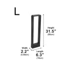 Modern Black LED Bollard Post Lamp