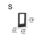 Modern Black LED Bollard Post Lamp