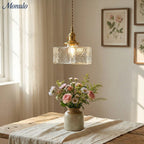 Onda Traditional Ripple Glass Pendant Light