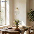 Onda Traditional Ripple Glass Pendant Light