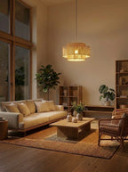 Kobo Wabi-Sabi Hemp Rope Rattan Pendant Light