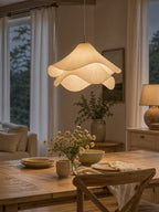 Aria Ethereal Bloom Floral Fabric Pendant Light