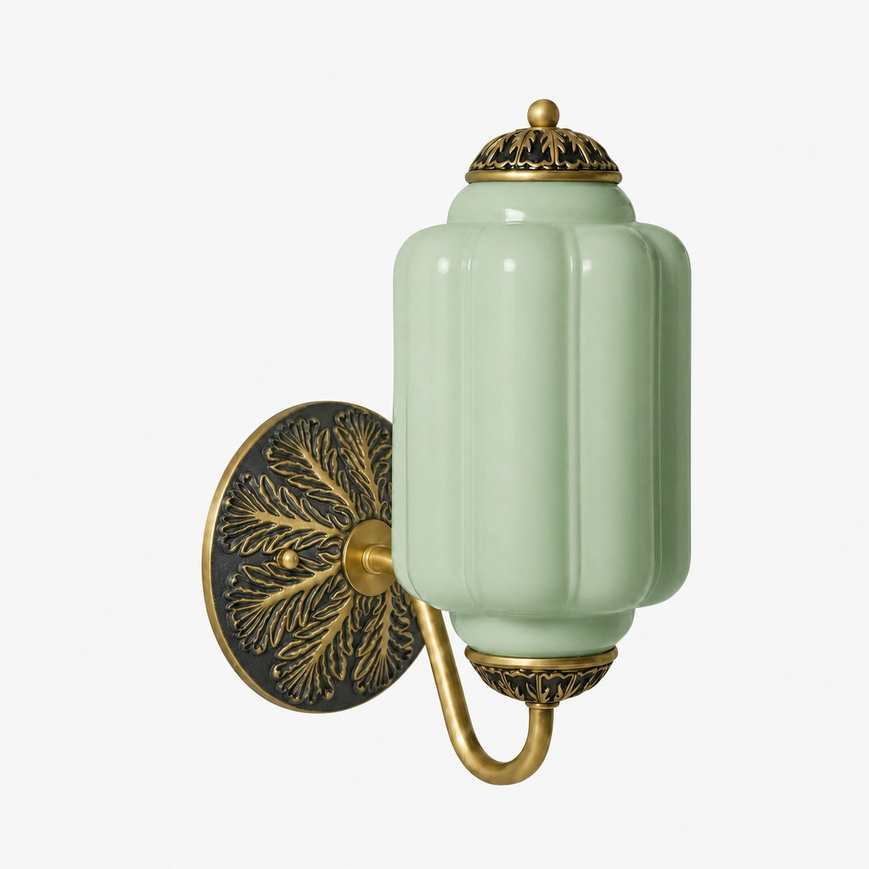 Ella Vintage Milk Glass Wall Sconce