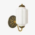 Ella Vintage Milk Glass Wall Sconce