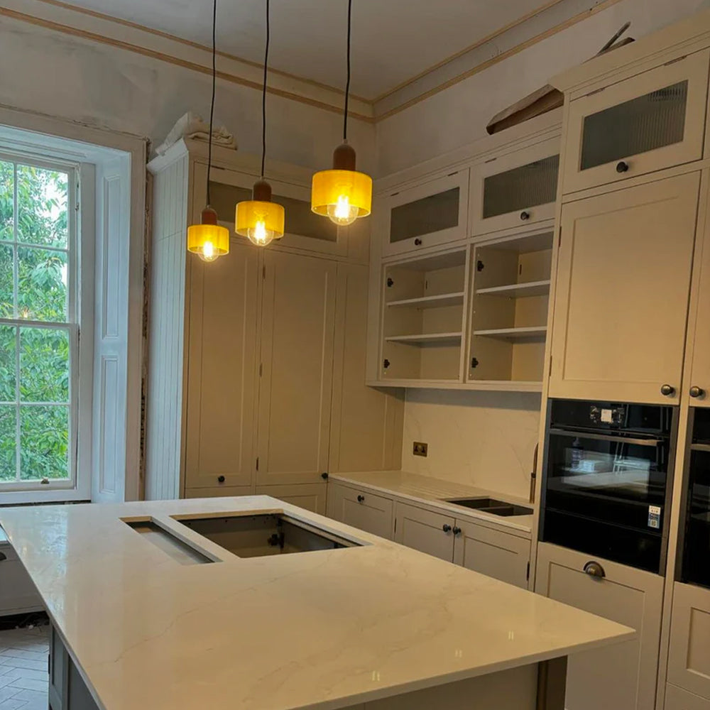 Linnea Bauhaus Glass Pendant Light for Kitchen