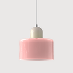 Linnea Bauhaus Glass Pendant Light for Kitchen, close-up view