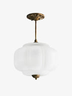 Ella Scallop Milk Glass Flush Mount Light