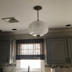Ella Scallop Milk Glass Flush Mount Light