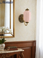 Ella Vintage Milk Glass Wall Sconce