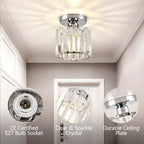 Lara Modern Crystal Flush Mount Ceiling Light