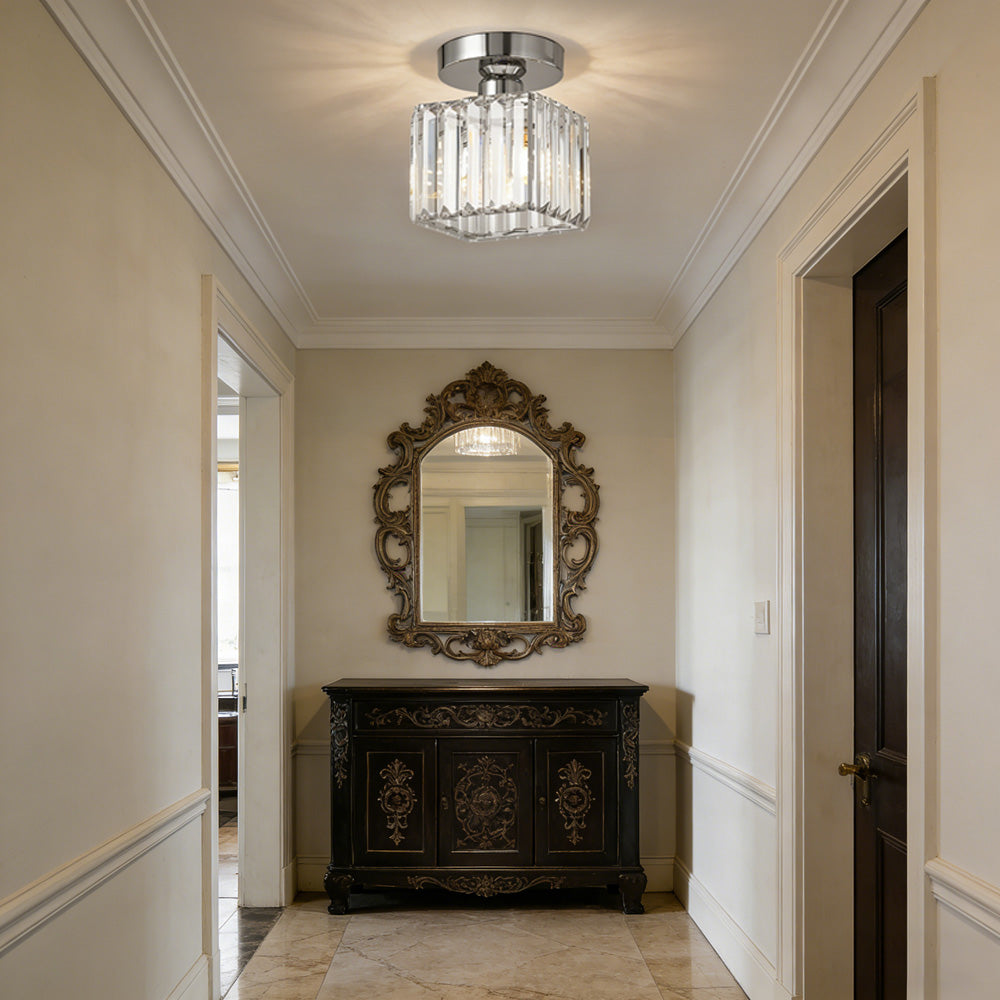 Lara Modern Crystal Flush Mount Ceiling Light