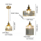 Onda Traditional Ripple Glass Pendant Light