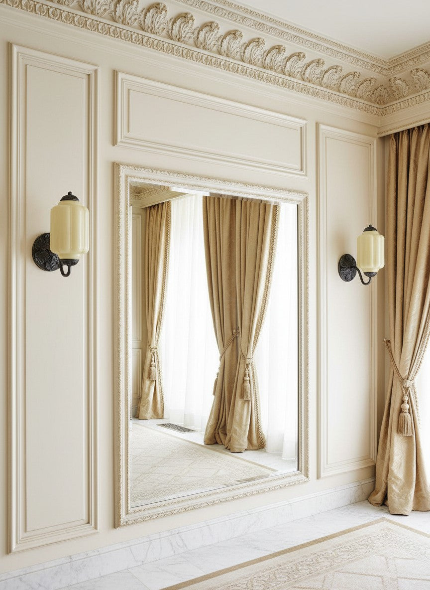 Ella Vintage Milk Glass Wall Sconce