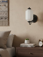 Ella Vintage Milk Glass Wall Sconce