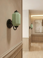 Ella Vintage Milk Glass Wall Sconce