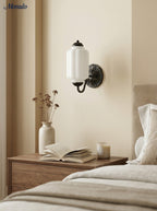 Ella Vintage Milk Glass Wall Sconce