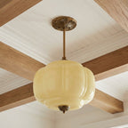 Ella Scallop Milk Glass Flush Mount Light