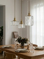 Onda Traditional Ripple Glass Pendant Light