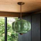 Ella Scallop Milk Glass Flush Mount Light