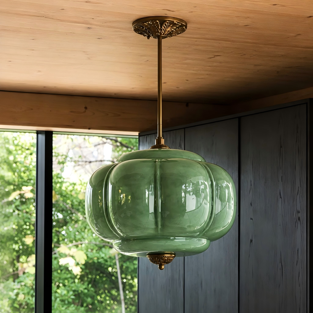 Ella Scallop Milk Glass Flush Mount Light