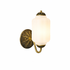 Ella Vintage Milk Glass Wall Sconce
