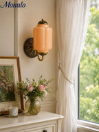 Ella Vintage Milk Glass Wall Sconce