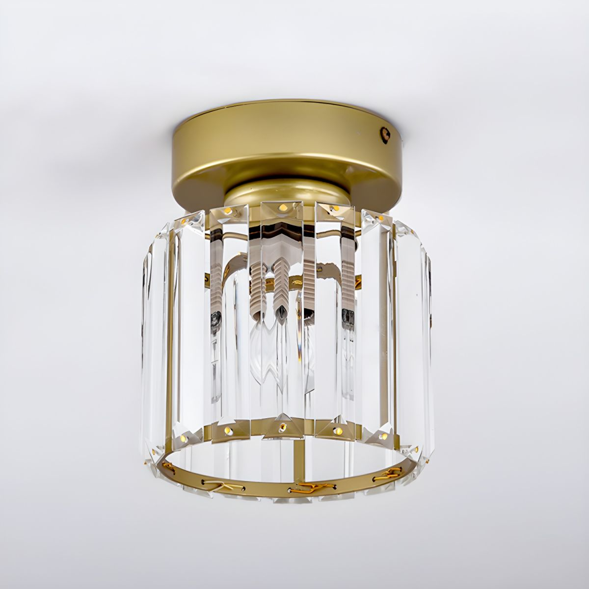 Lara Modern Crystal Flush Mount Ceiling Light