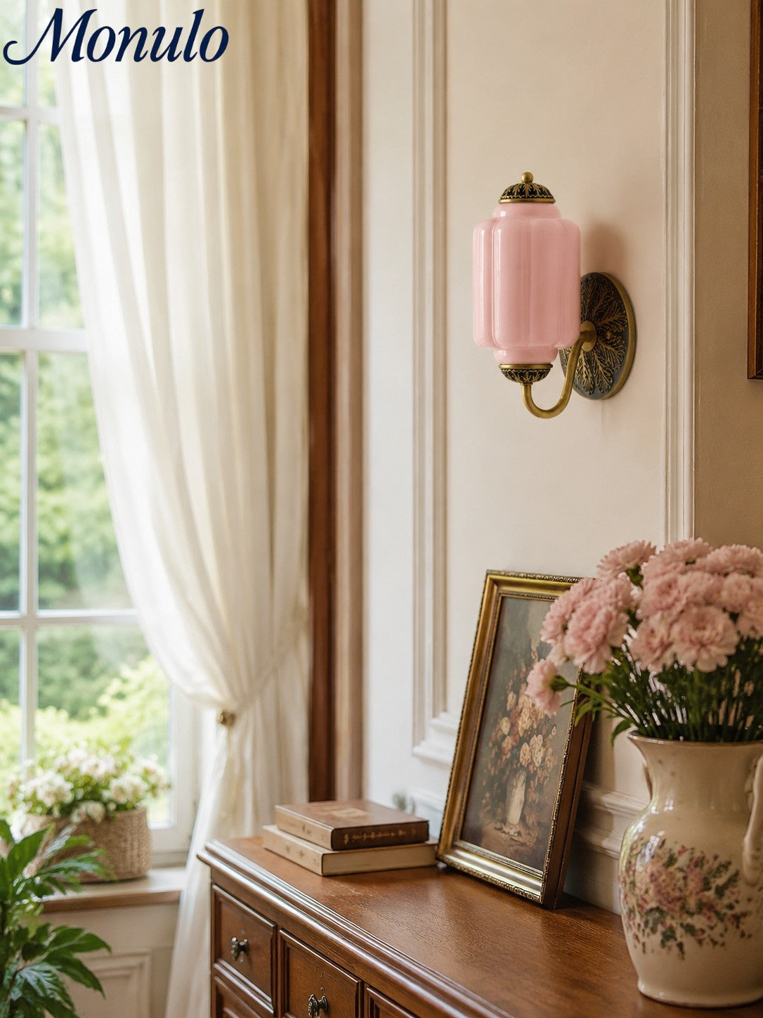Ella Vintage Milk Glass Wall Sconce