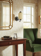 Ella Vintage Milk Glass Wall Sconce