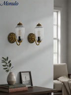 Ella Vintage Milk Glass Wall Sconce