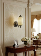 Ella Vintage Milk Glass Wall Sconce