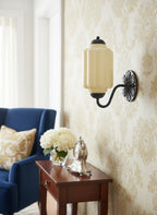 Ella Vintage Milk Glass Wall Sconce