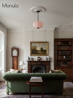 Ella Scallop Milk Glass Flush Mount Light