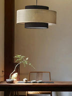 Kobo Wabi-Sabi Hemp Rope Rattan Pendant Light