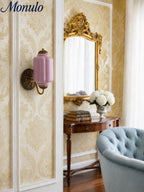 Ella Vintage Milk Glass Wall Sconce